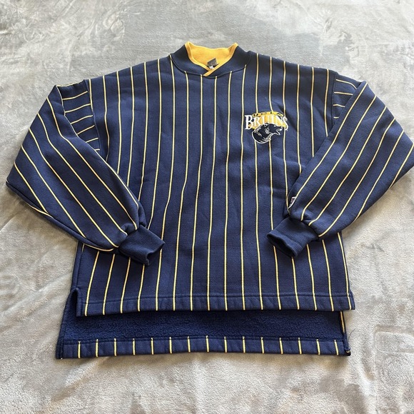 The Game Other - Vintage UCLA Bruins Sweater Mens Large Blue Yellow NCAA College Striped 90s